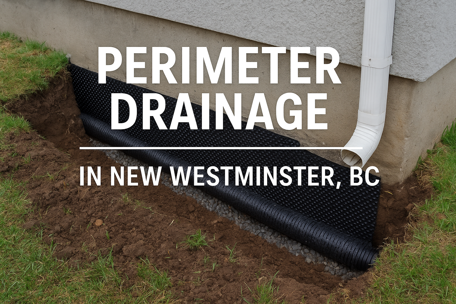 Professional perimeter drainage inspections, repairs, and drain tile replacement in New Westminster. Protect your home from leaks and flooding with WNP Drainage.