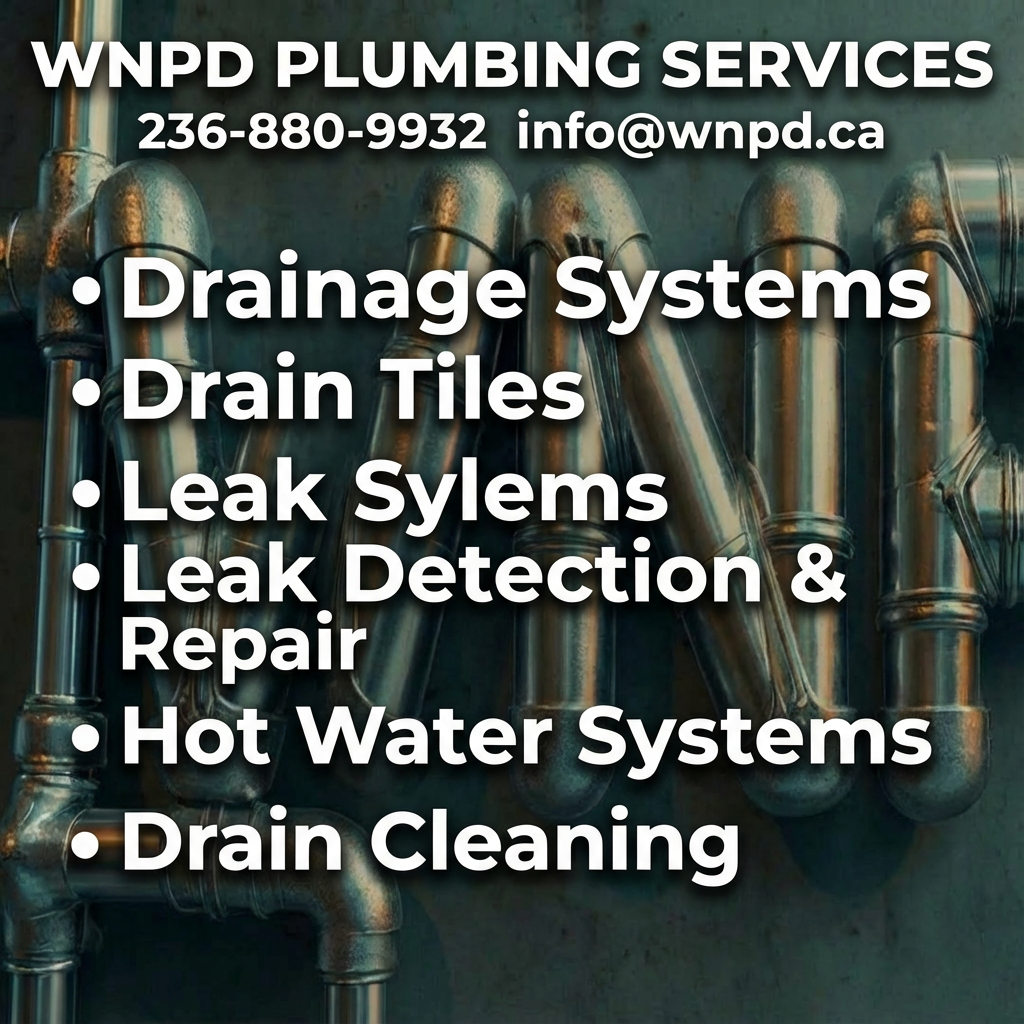 wnpd square Drain cleaning Pipe repair/replacement Water heater installation Toilet repair Faucet installation Sewer line repair Pressure relief valve replacement (like we did earlier) Commercial plumbing Emergency plumbing